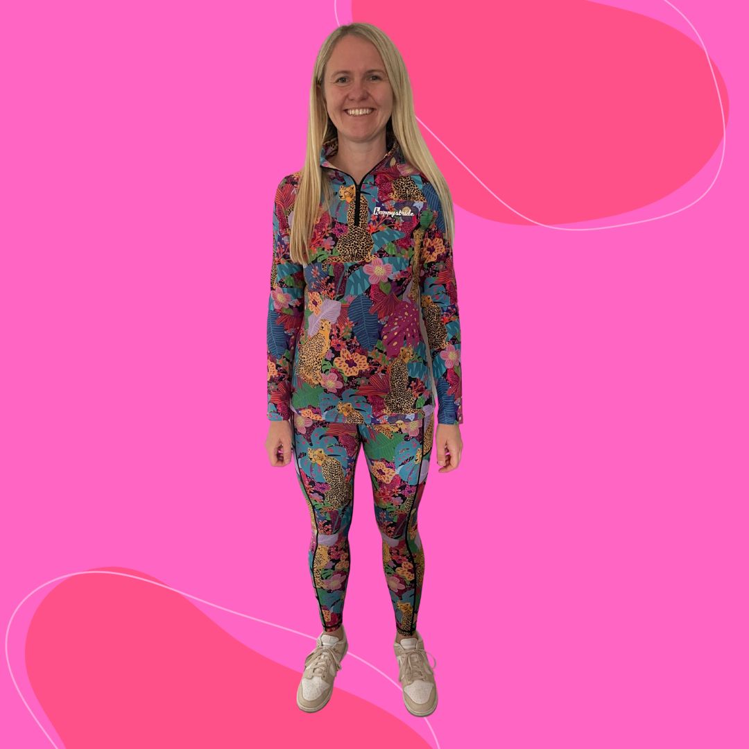 ''Cheetahs always win'' women's half-zip top