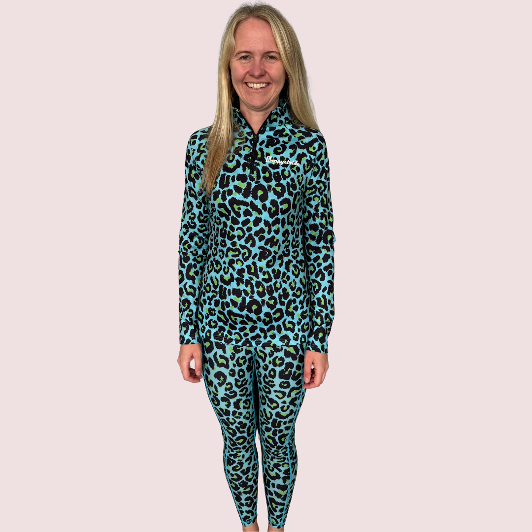 "Get spotted'' fresh women's half-zip top