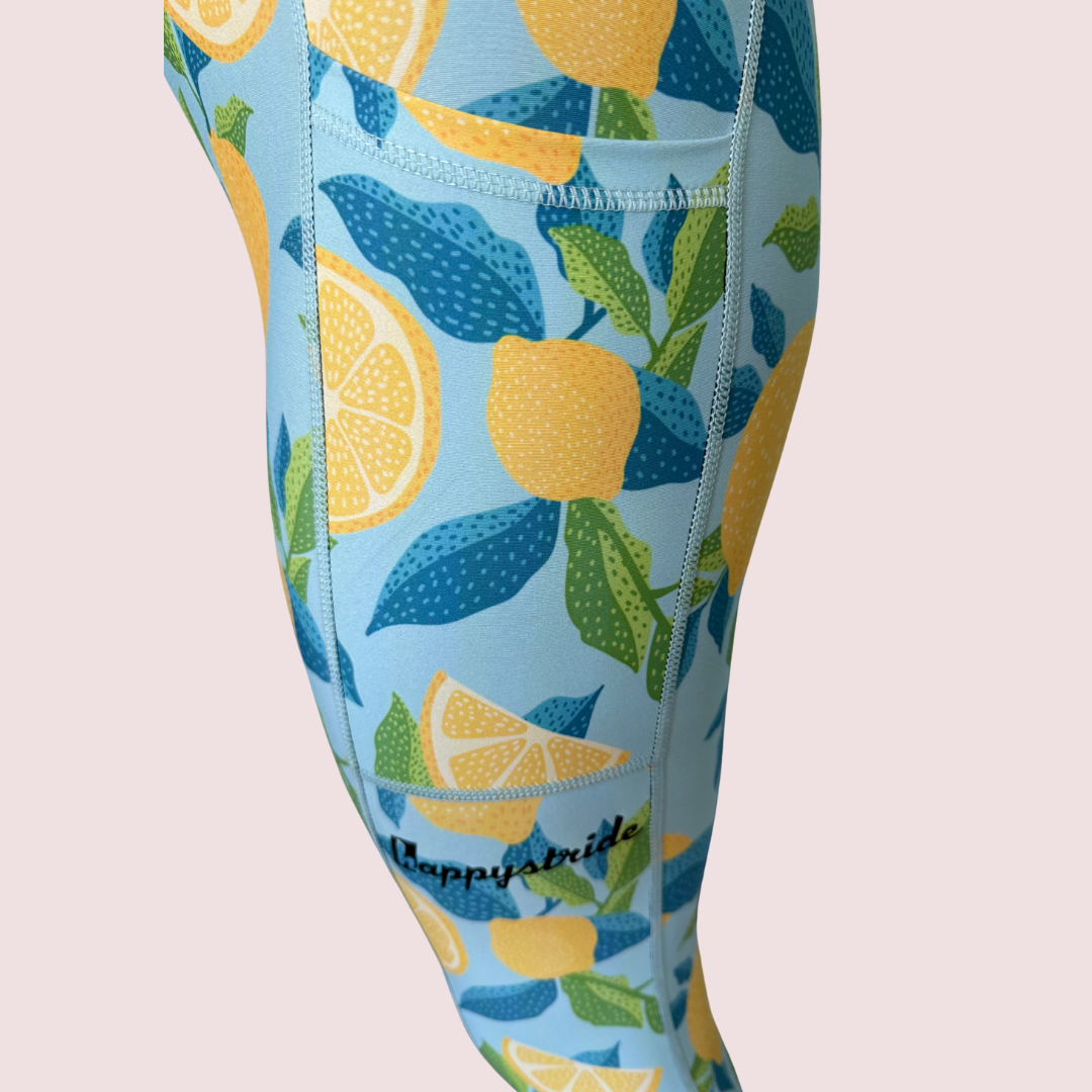 "Zest for life" capri leggings