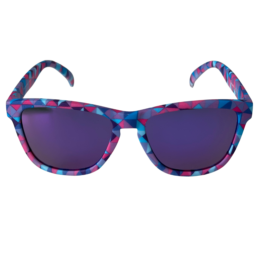 Pink blue sunglasses sales