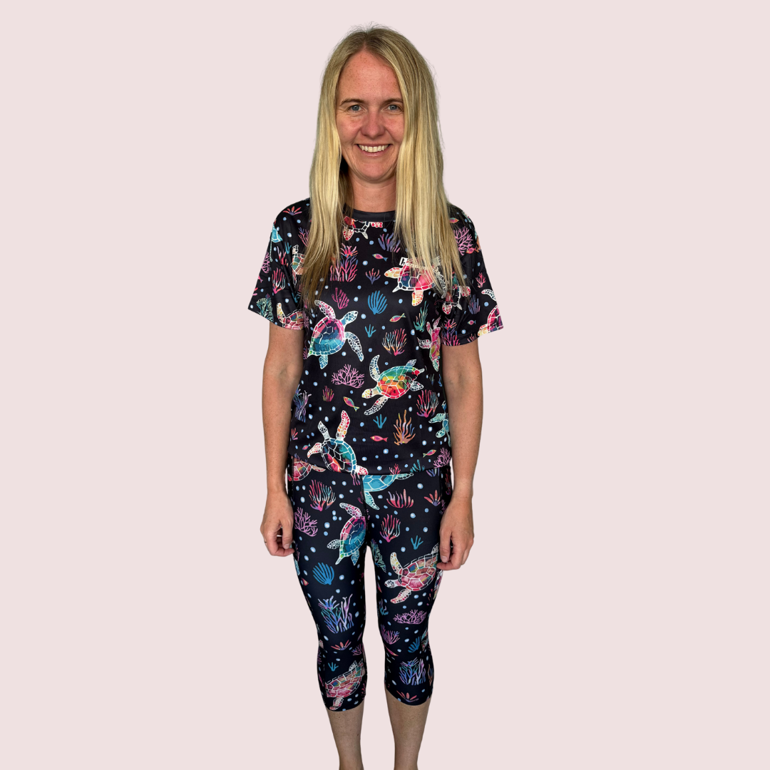 "Reef rushers" capri leggings