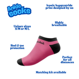 ''Basic b*tch'' pink ankle socks