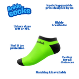 ''Basic b*tch'' green ankle socks