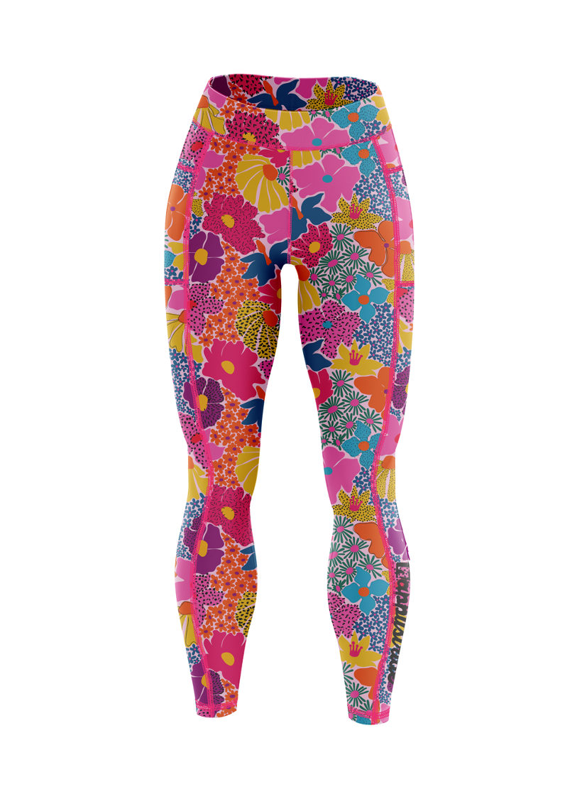 Best buds cool bright colourful running & fitness leggings