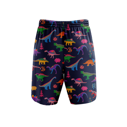 "Mighty dino'' fitness shorts (7")