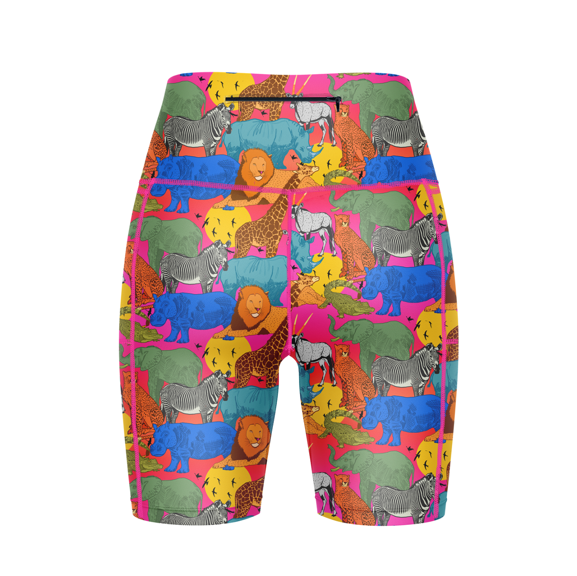 ''Wild side'' fitted shorts
