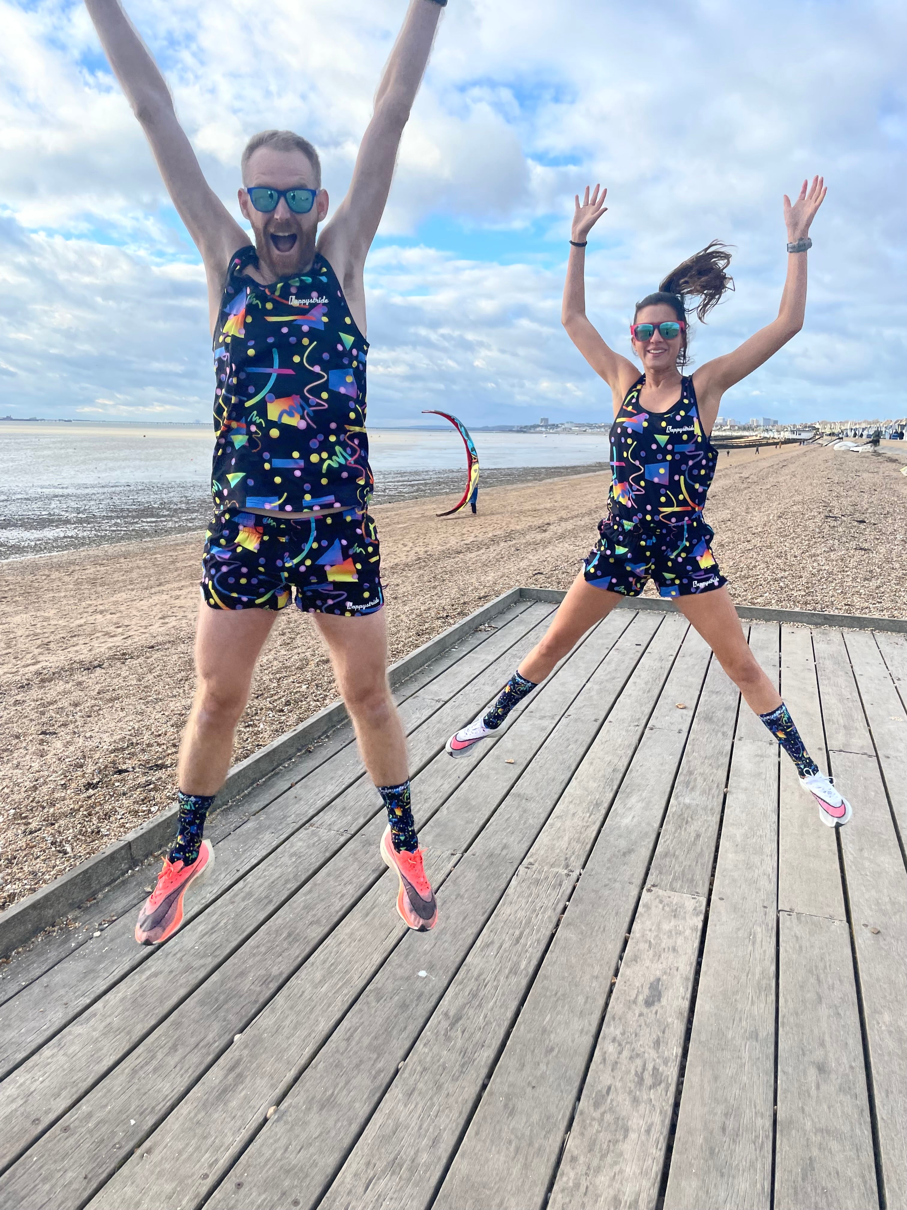 ''Retro party'' racer shorts