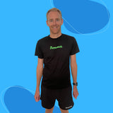 ''Basic b*tch'' black fitness shorts (7”)