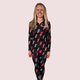 ''Quick as a flash'' women's half-zip top