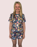 "Who let the dogs out" racer shorts