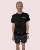 ''Sprinkle of joy'' black endurance shorts