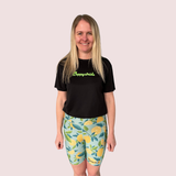 ''Zest for life'' fitted shorts