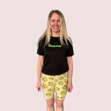 ''Smiley miley'' fitted shorts