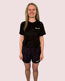 ''Sprinkle-of-joy'' black classic shorts