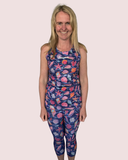 "Run the reef" capri leggings