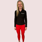 ''Basic b*tch'' red leggings