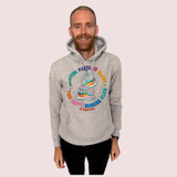 ''Running makes me happy" hoodie (Grey)