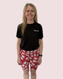 "It's running home'' fitted shorts