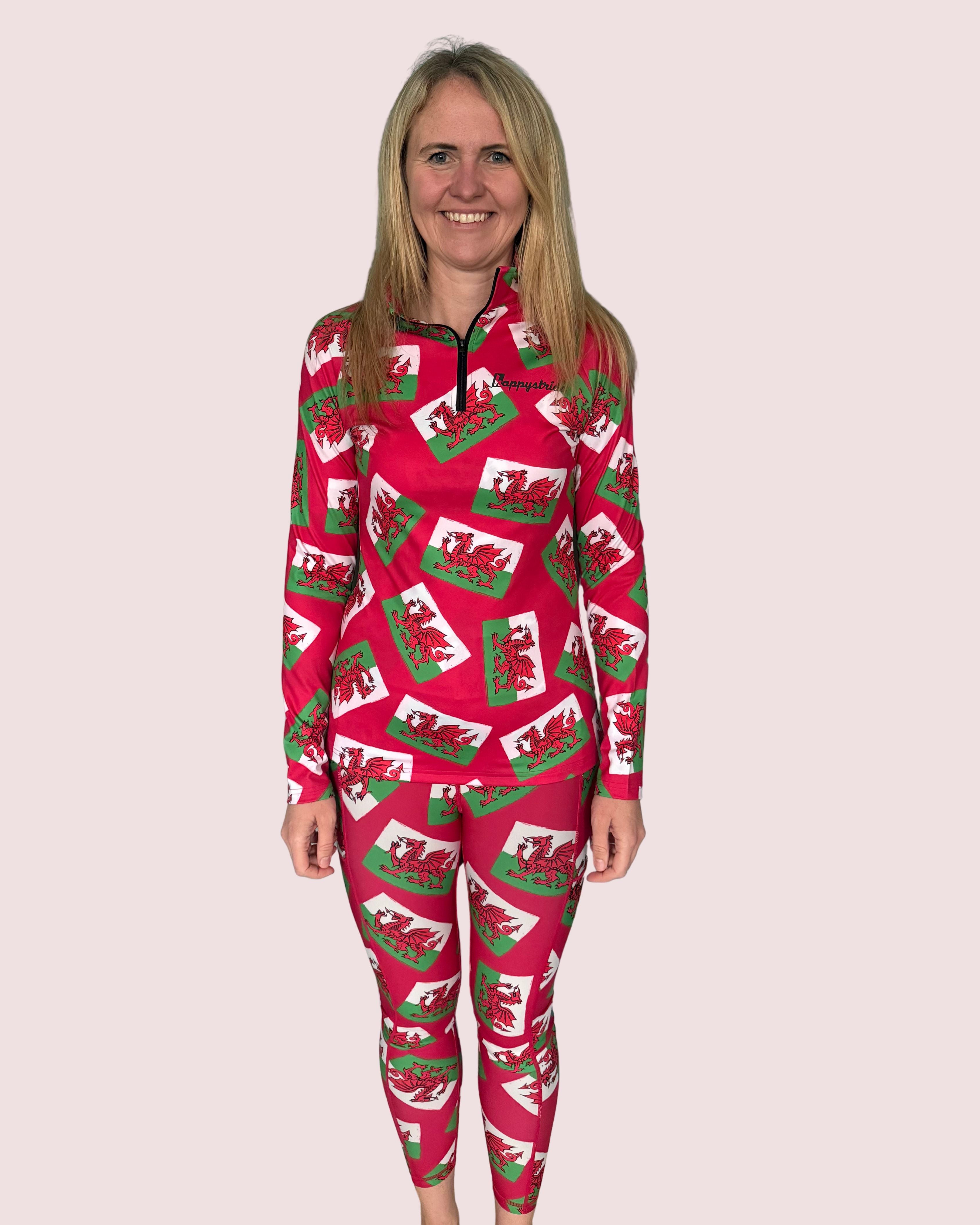 "Dragon dashers" women's half-zip top