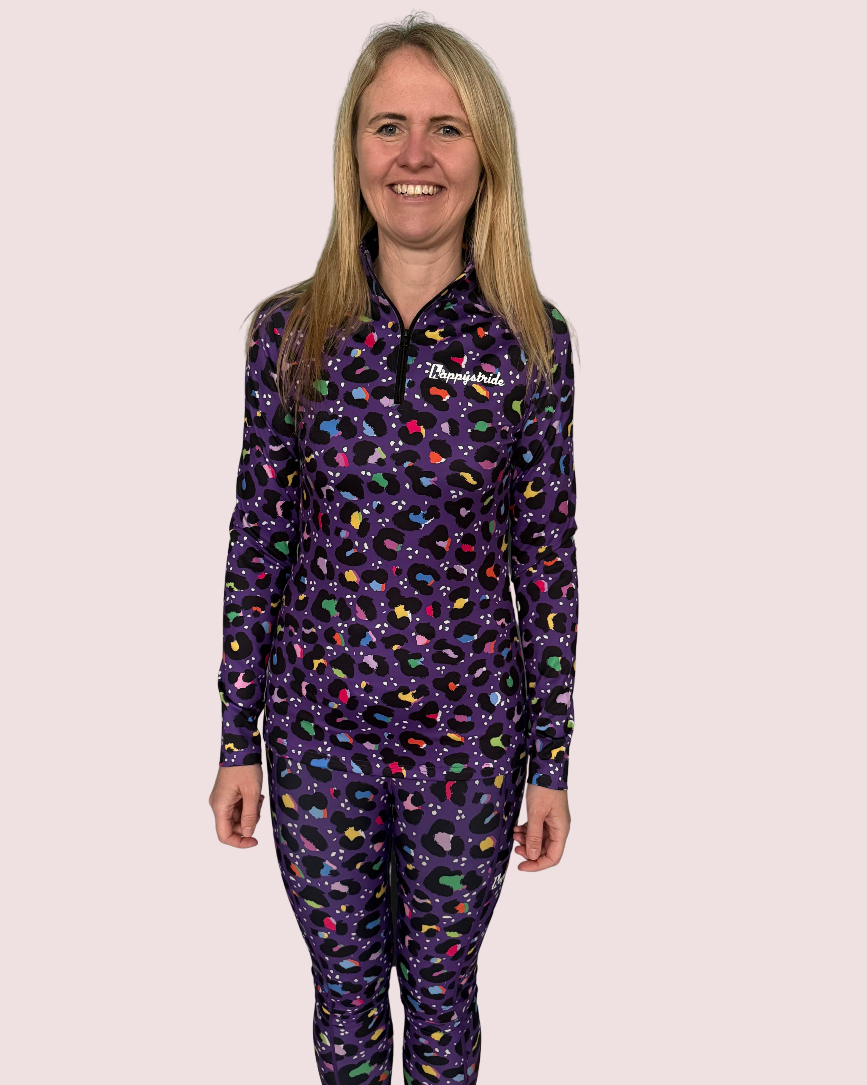 Get spotted Pop women's half-zip top