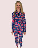 "Union Jill" women's half-zip top