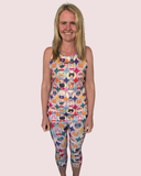 "Cat lap" capri leggings