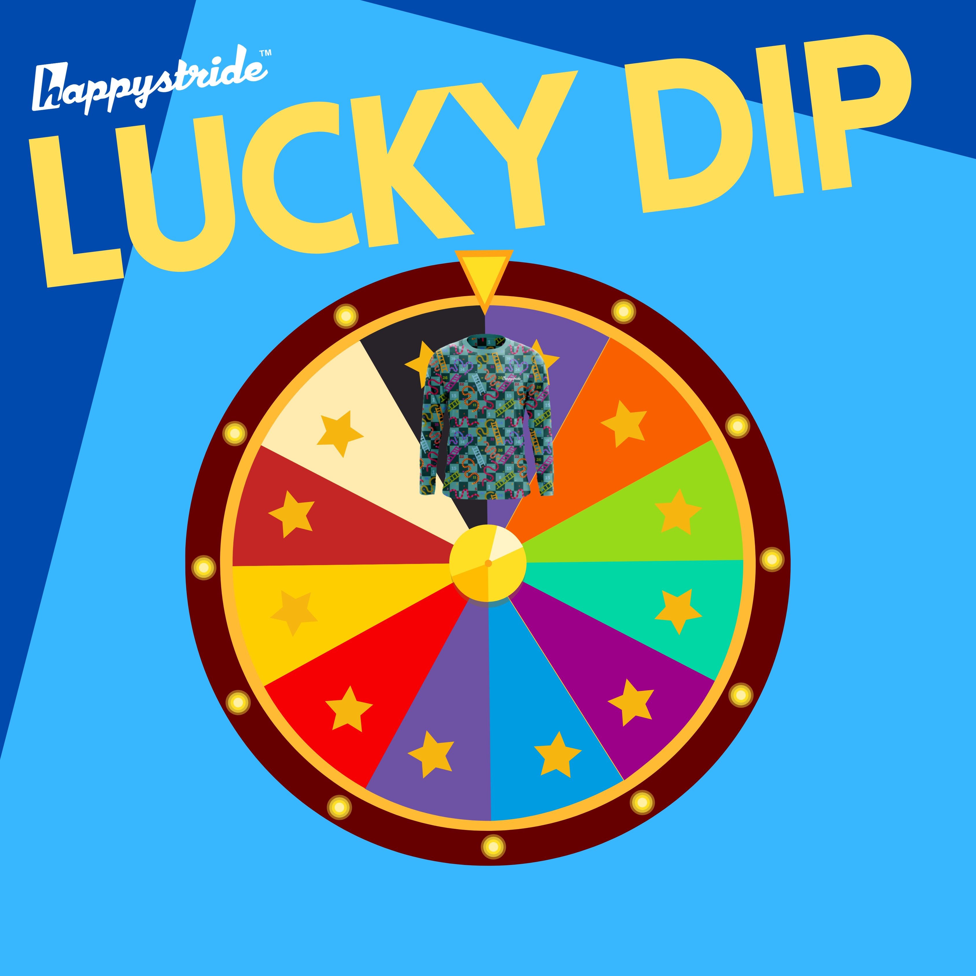 "Lucky dip" unisex long sleeve top