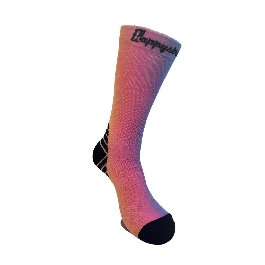 "Rainbow rush'' crew socks