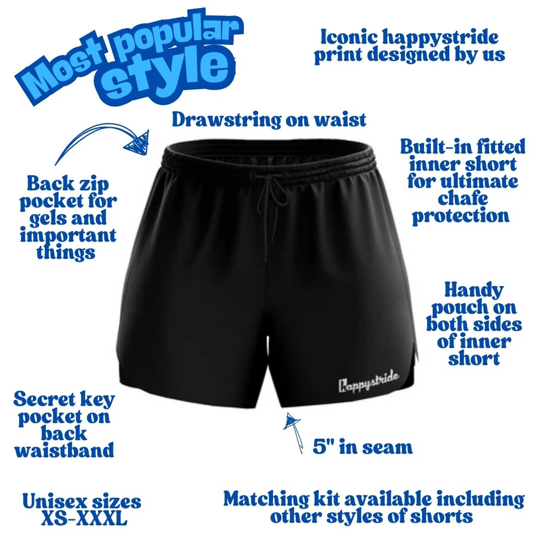 Basic b*tch'' black cool unisex 2-in-1 running & fitness shorts