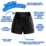 "Get spotted'' panther endurance shorts