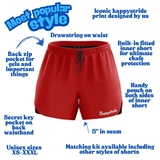 ''Basic b*tch'' red classic shorts