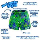 ''Neo geometric'' classic shorts