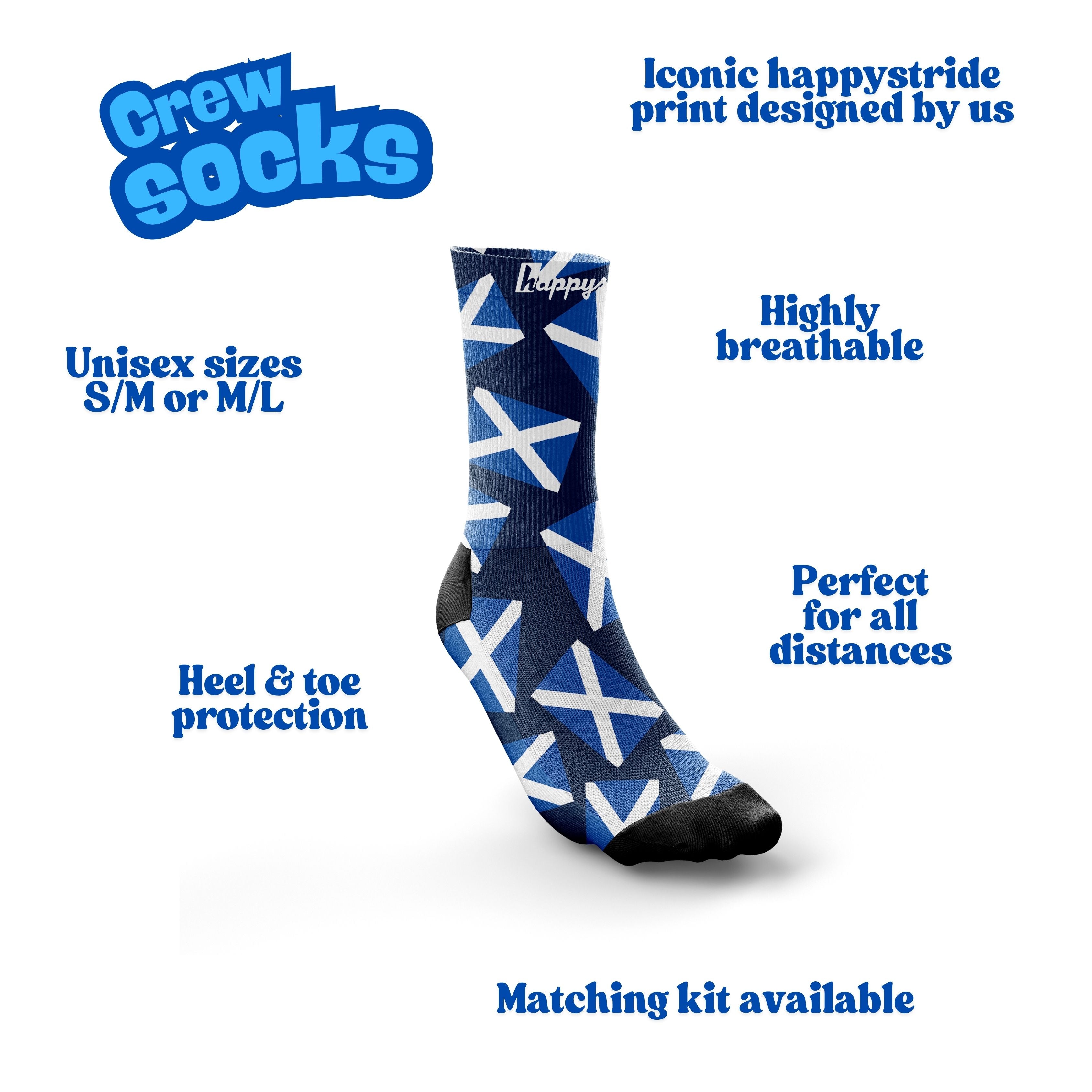 "Haggis hunters'' crew socks