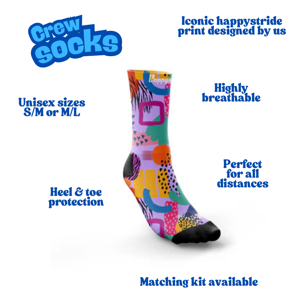 ''We like to party'' crew socks