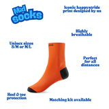 ''Basic b*tch" orange mid socks