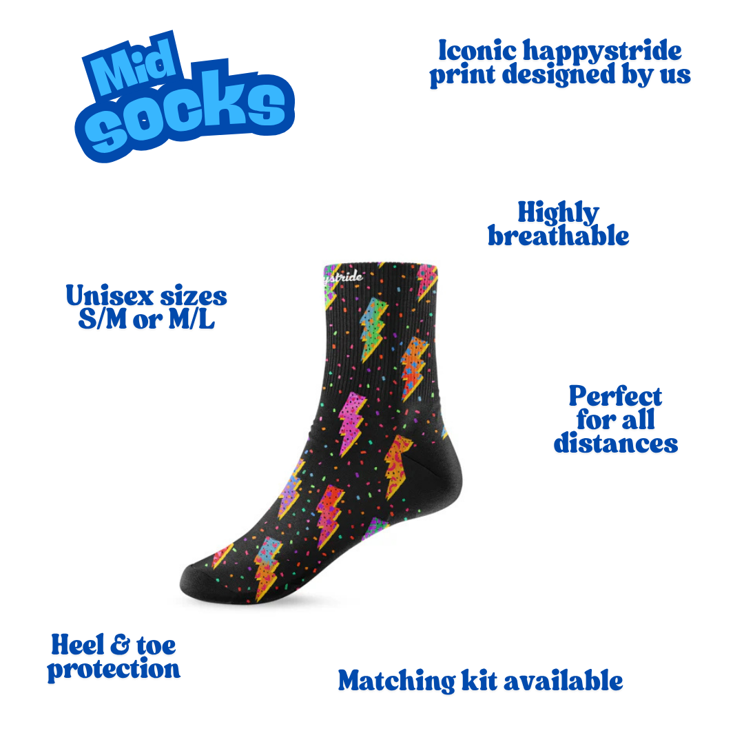 ''Quick as flash" mid socks