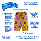 "Chase the sun" fitness shorts (7")