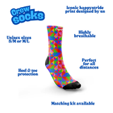 "Hyper vibes" crew socks