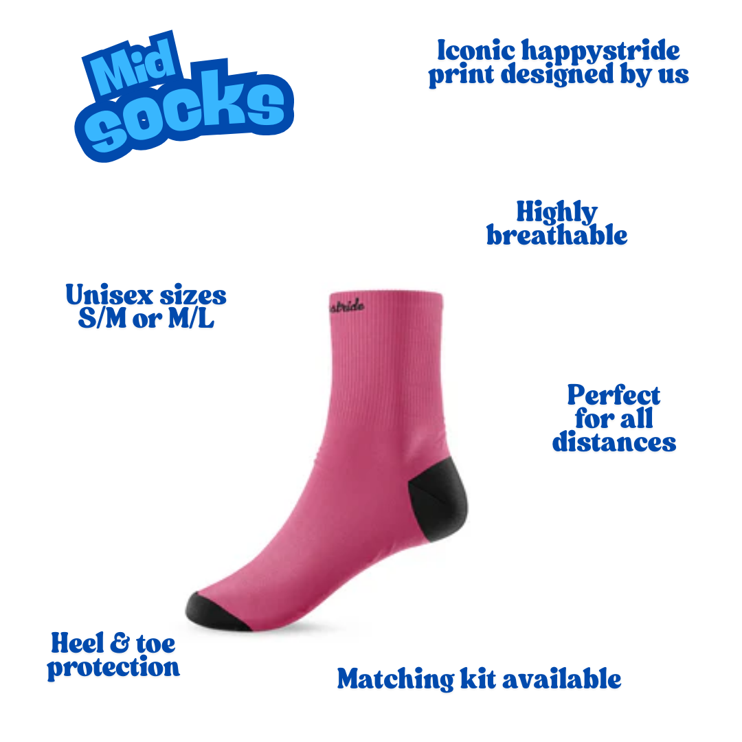 ''Basic b*tch" pink mid socks