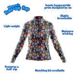 Who let the dogs out women's half-zip top