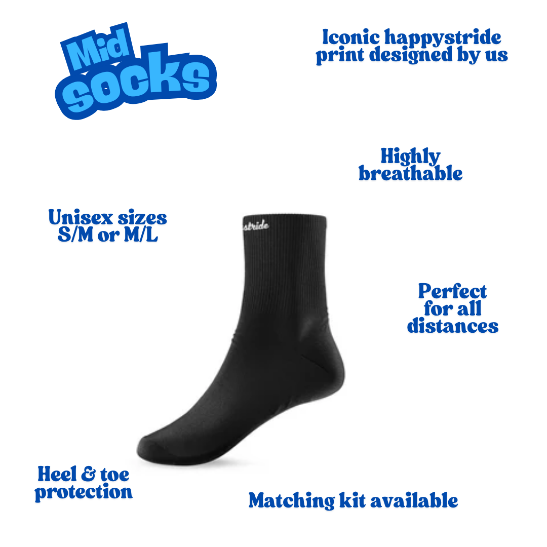 ''Basic b*tch'' black mid socks