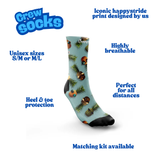 "Club tropicana" crew socks