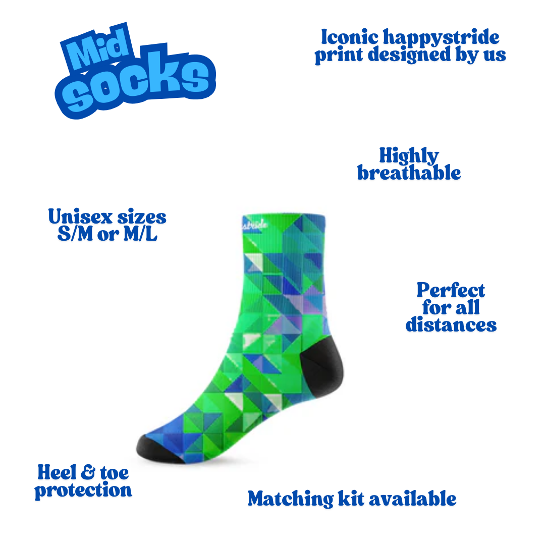 ''Neo geometric"  mid socks