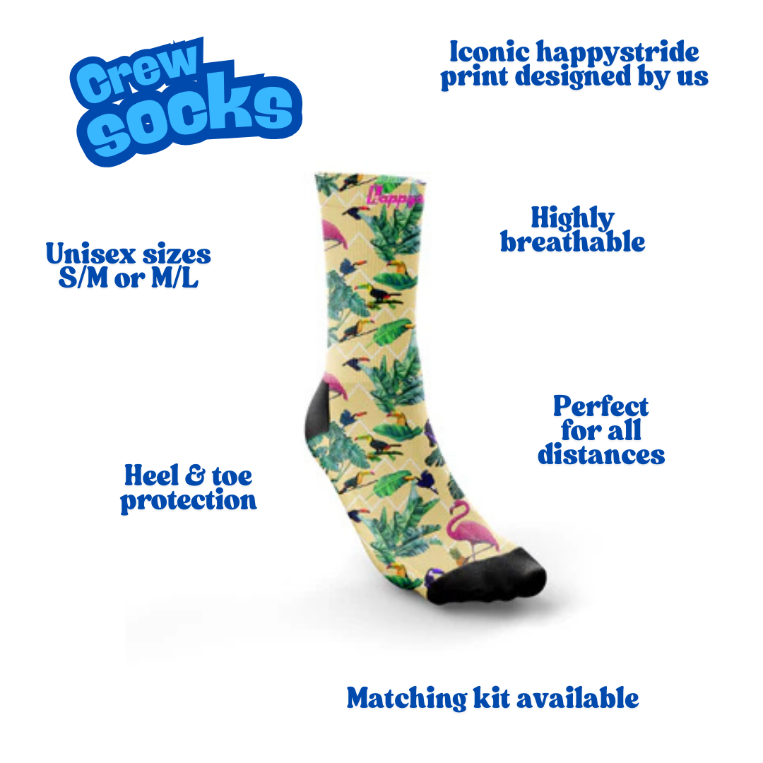'Tropic-like-it's-hot'' crew socks
