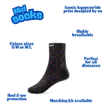 ''Sprinkle of joy'' black mid socks