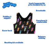 "Quick as a flash" luxe crop top