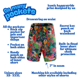 "Jungle jives'' fitness shorts (7")