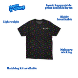 ''Sprinkle-of-joy'' black t-shirt