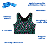 "Get spotted" hunter luxe crop top