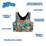 "Jungle jives" luxe crop top